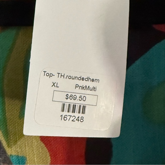 THML Colorful Floral 100% Cotton Linen  Shirt NWT - Picture 4 of 5